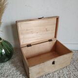 Old raw wooden box