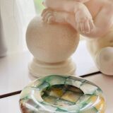 Onyx/marble ashtray or tray – natural stone assembly