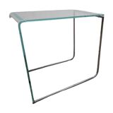 Table d'appoint vintage en verre
