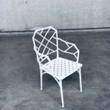 Calcutta Outdoor Armchair in Faux Bamboo by Hall Bradley for Brown Jordan, 1960s, Set of 4