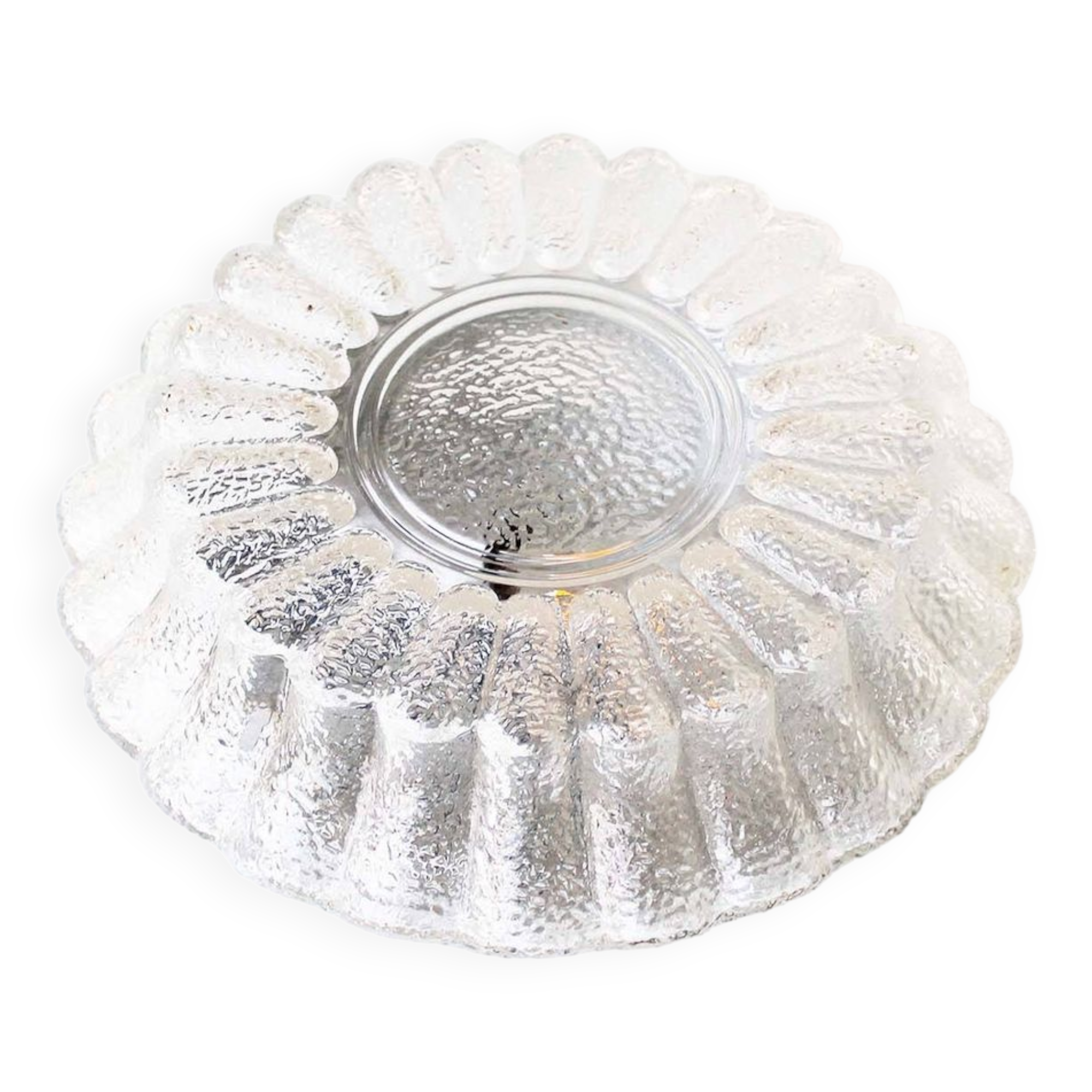 Vintage Murano glass flush mount lights, Italy 1970's