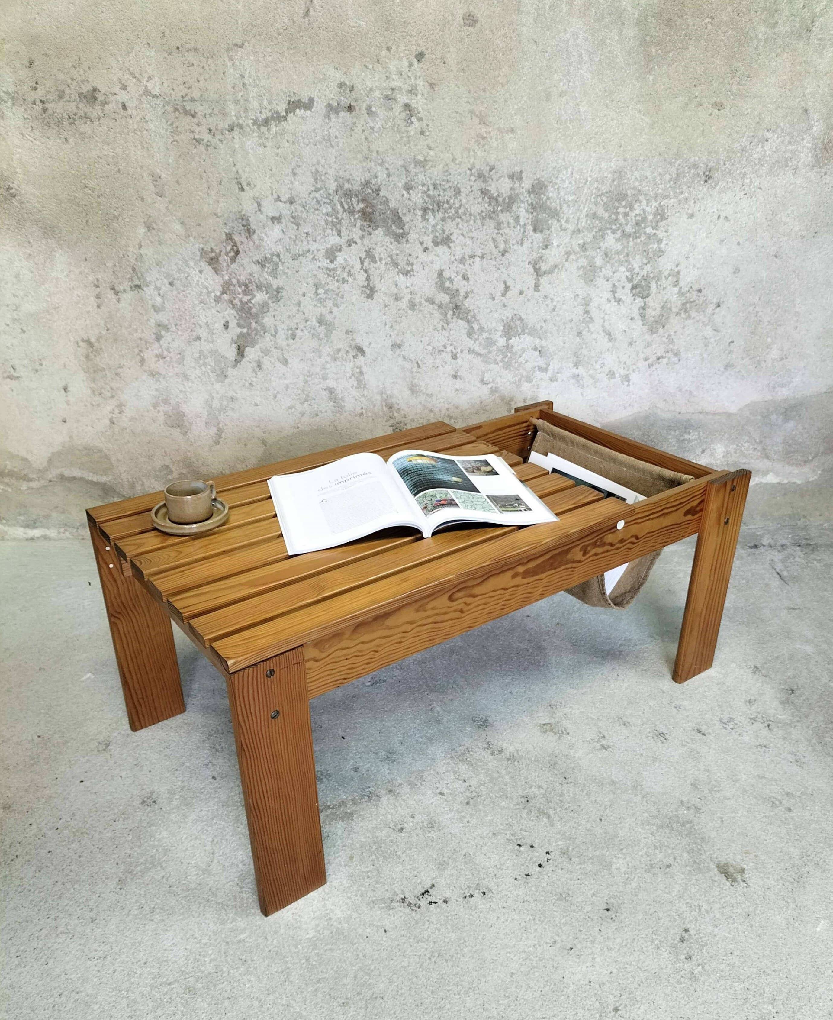 Vintage wooden coffee table