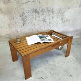 Table basse vintage en bois