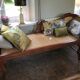 meridian wood and wicker braided colonial style
