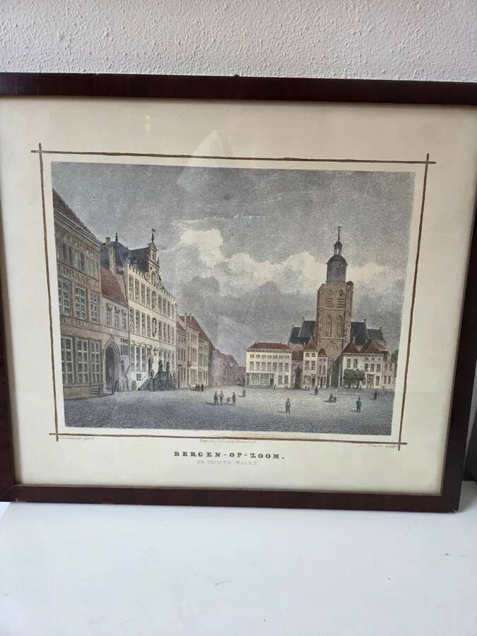 Print of Bergen op Zoom, De Groote Markt