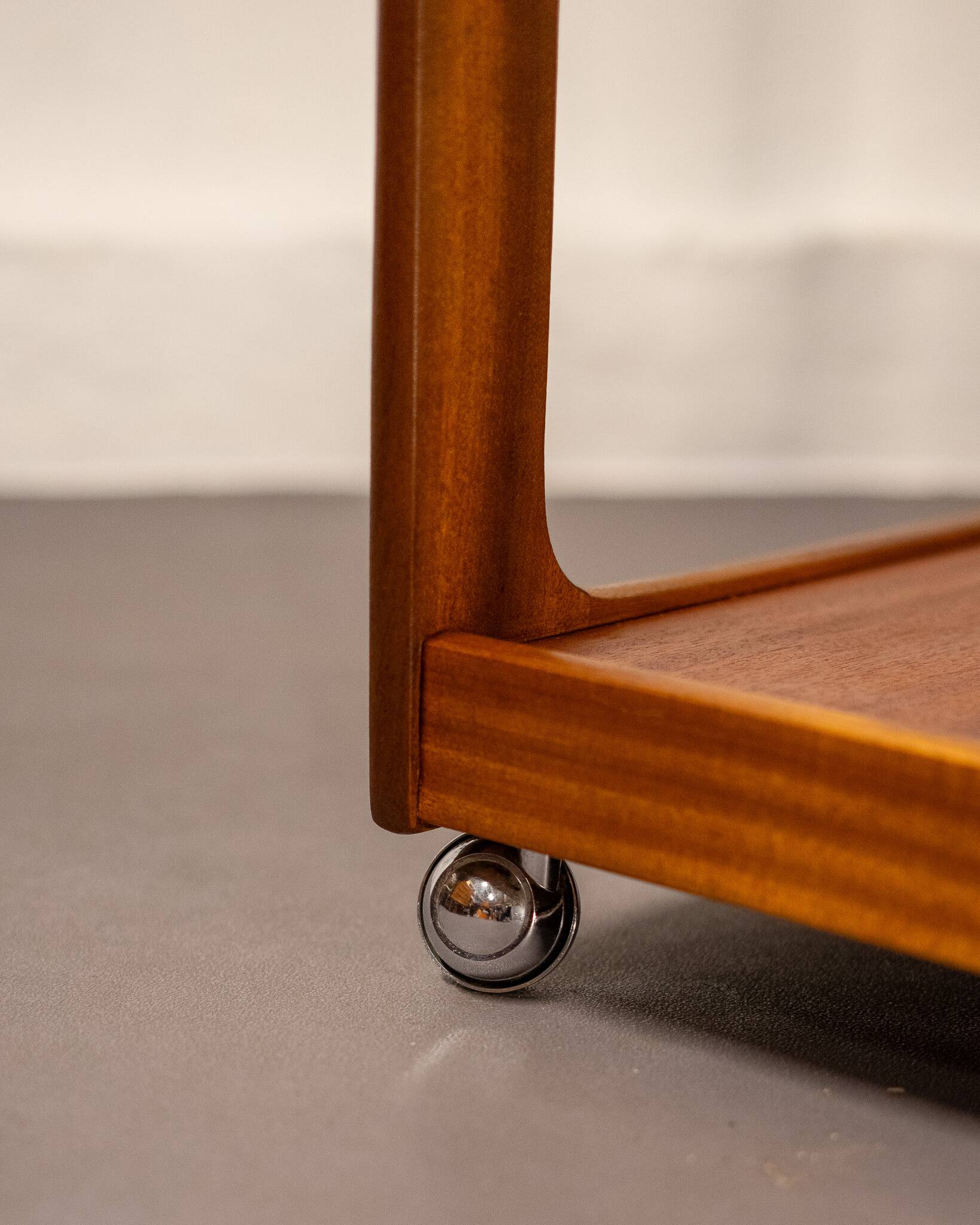 Teak trolley or side table by Opal Möbel, Germany, 1960s.