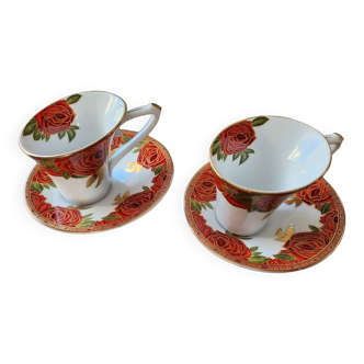 2 So French cups and saucers