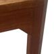 Teak coffee table with beveled legs, circa 1960