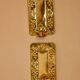 A pair of Swedish brass wall sconces from the mid-century.