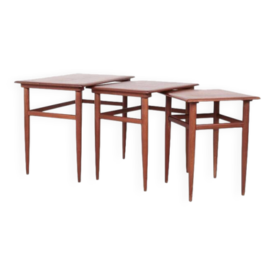 Tables gigognes en teck au design danois, années 1960