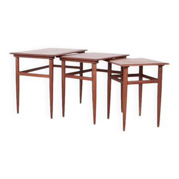 Danish design teak nesting tables, 1960s