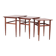 Danish design teak nesting tables, 1960s
