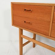 Scandinavian entrance cabinet from the 1950s–60s in teak and oak