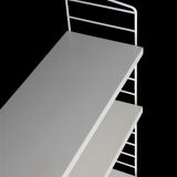 Original String shelf / Kajsa & Nisse Strinning / mid-century modern design / white / 75x160x20cm