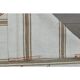 White Brown Antique Handmade Wool Kilim Rug 190x251