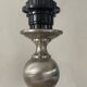 Brushed aluminium lamp 43cm 1970s