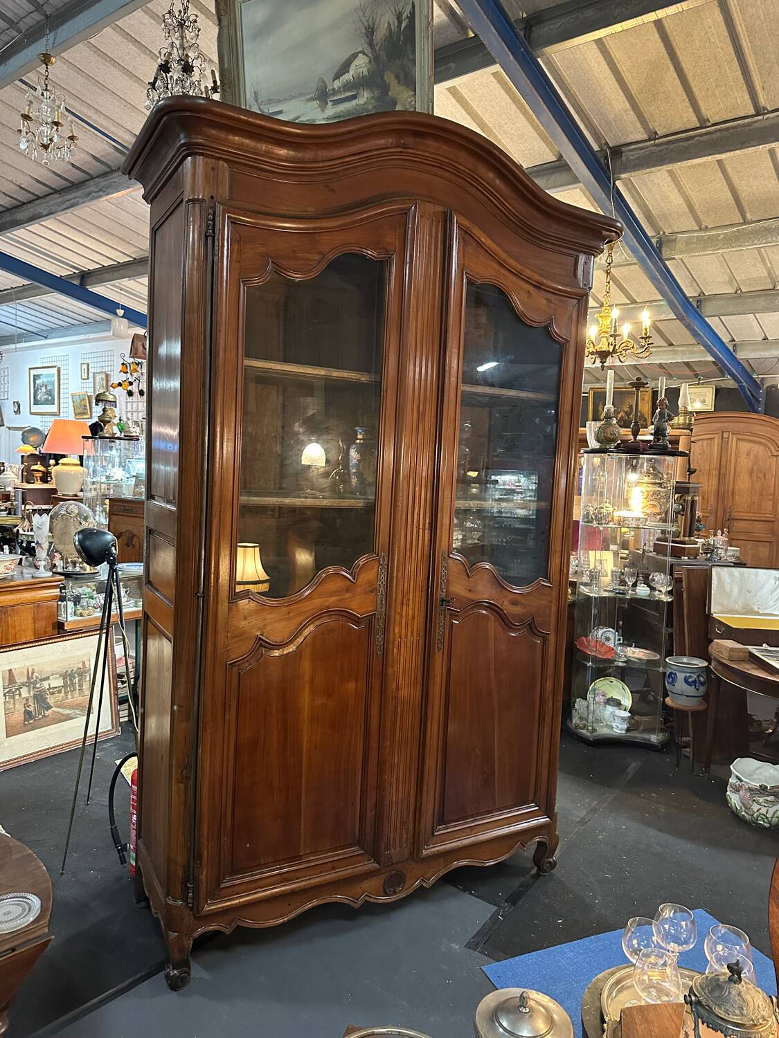 Louis XV glass cabinet