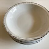 Set of 6 plates cap mid century neo classic Scandinavian 1960