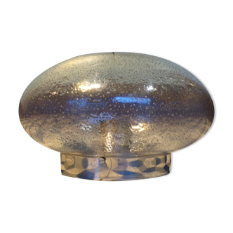 Space age ceiling lamp in bubbled glass