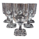 Set of 6 crystal water glasses from Villeroy and Boch, model Mercury - Height 14.