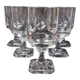 6 verres à eau en cristal Villeroy et Boch modèle Mercury