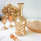 Amber glass liquor service