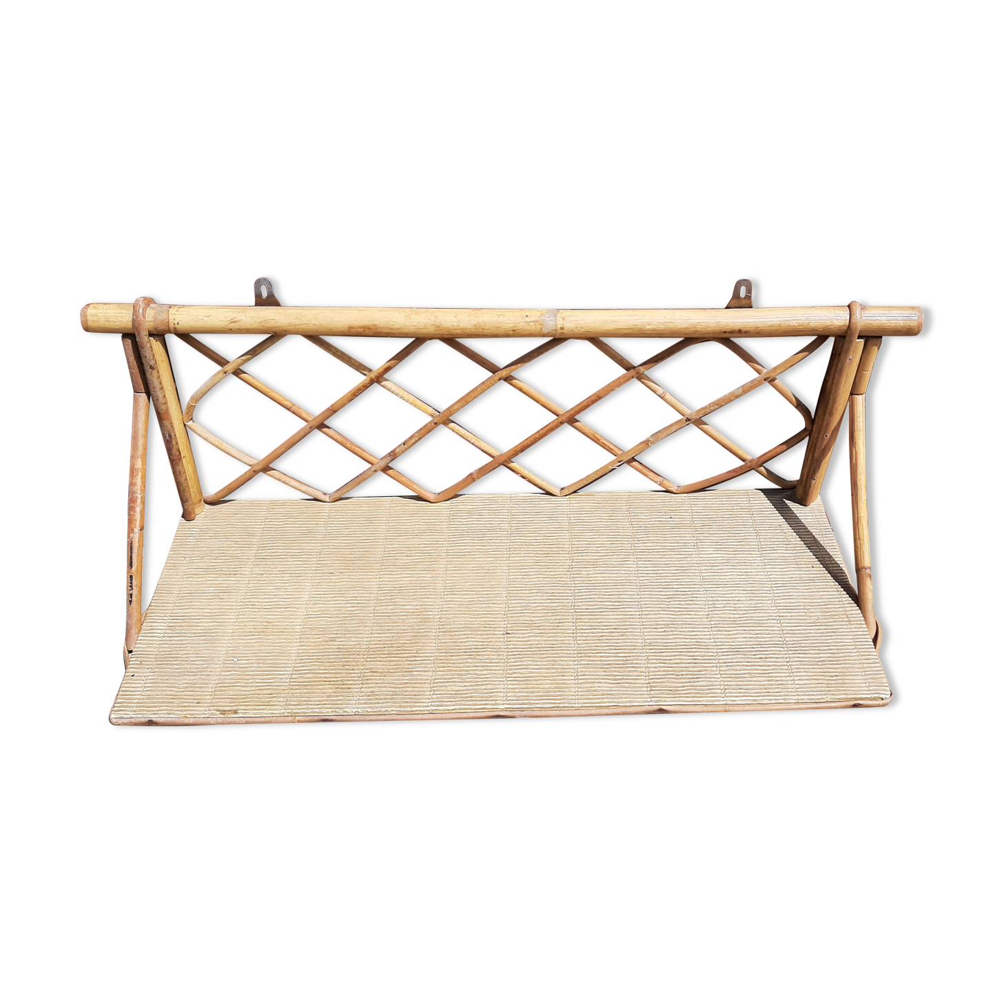 Wall shelf Vintage Bamboo Rattan