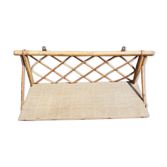 Wall shelf Vintage Bamboo Rattan