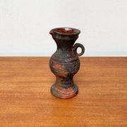 German brutalist carafe vase from the mid-century in the style of Gerhard Liebenthron, 1960s.