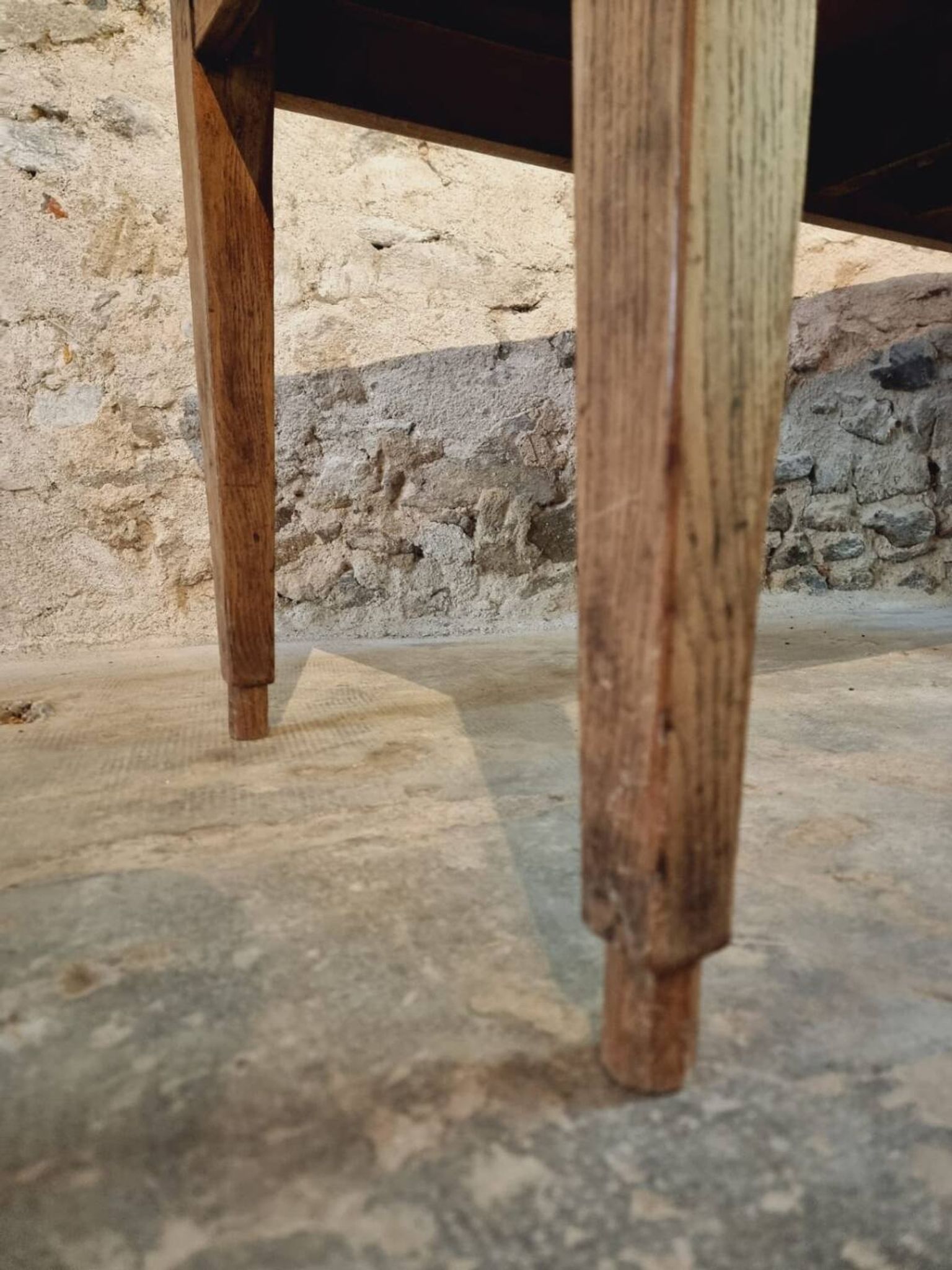 19th Century French Farmhouse Table in Chestnut Wood, Extendable to 365cm, Rustic Dining or Work Table