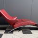 Chaise relax pliable rouge par Stefan Heiliger modèle Solo 699 pour WK Wohnen