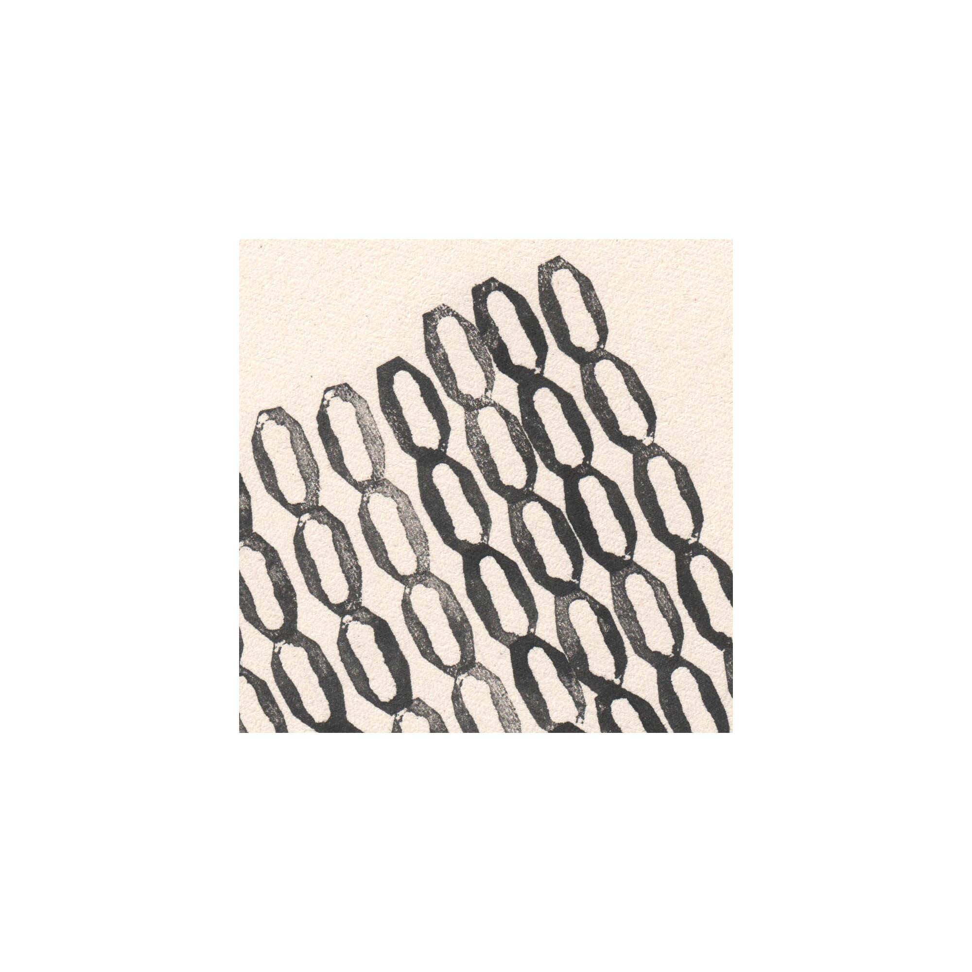 Collection de 4 peintures abstraites noires sur papier signées eawy