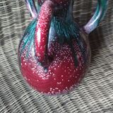 3-handled ceramic vase