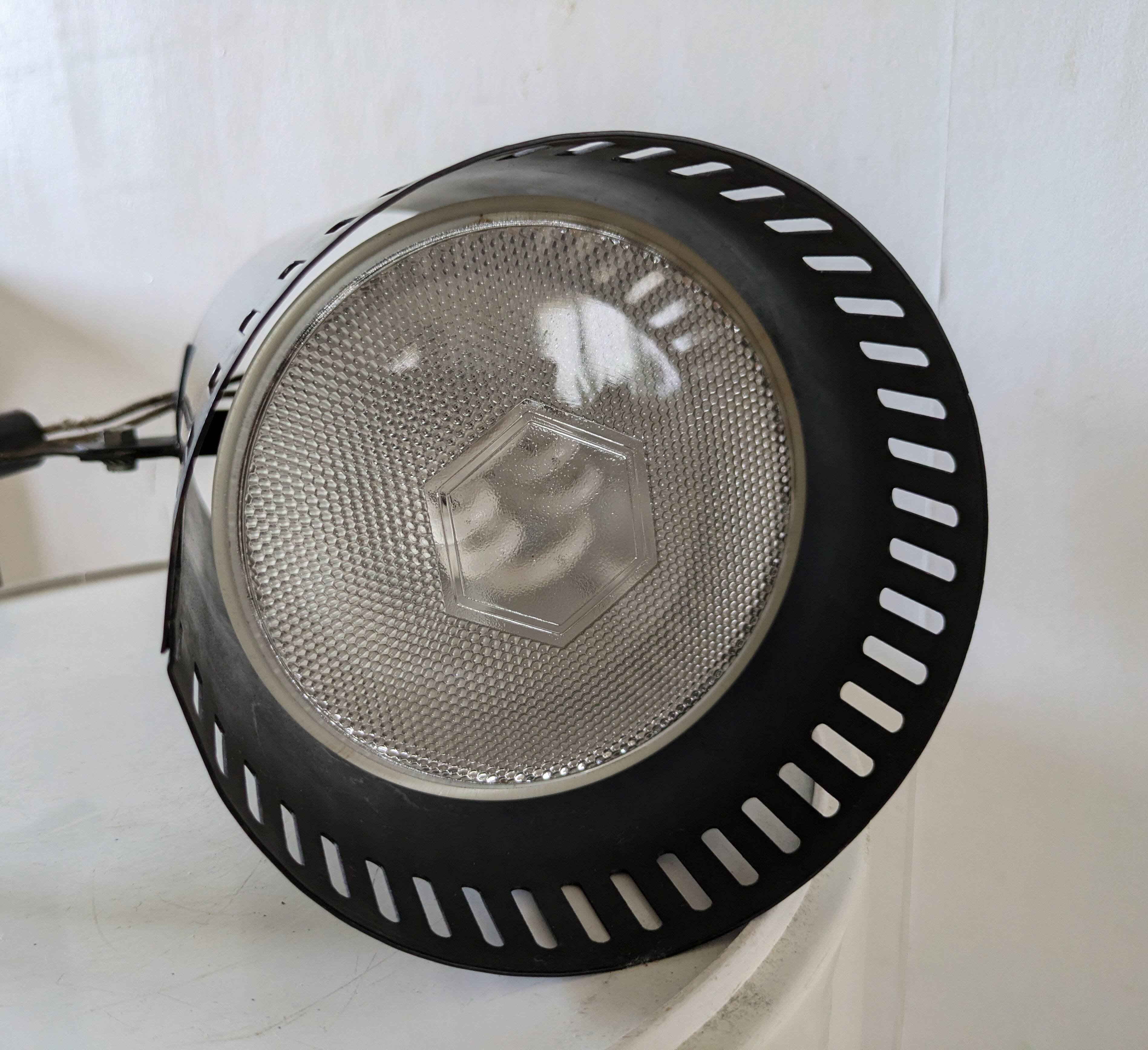 Large 60s design tube wall light