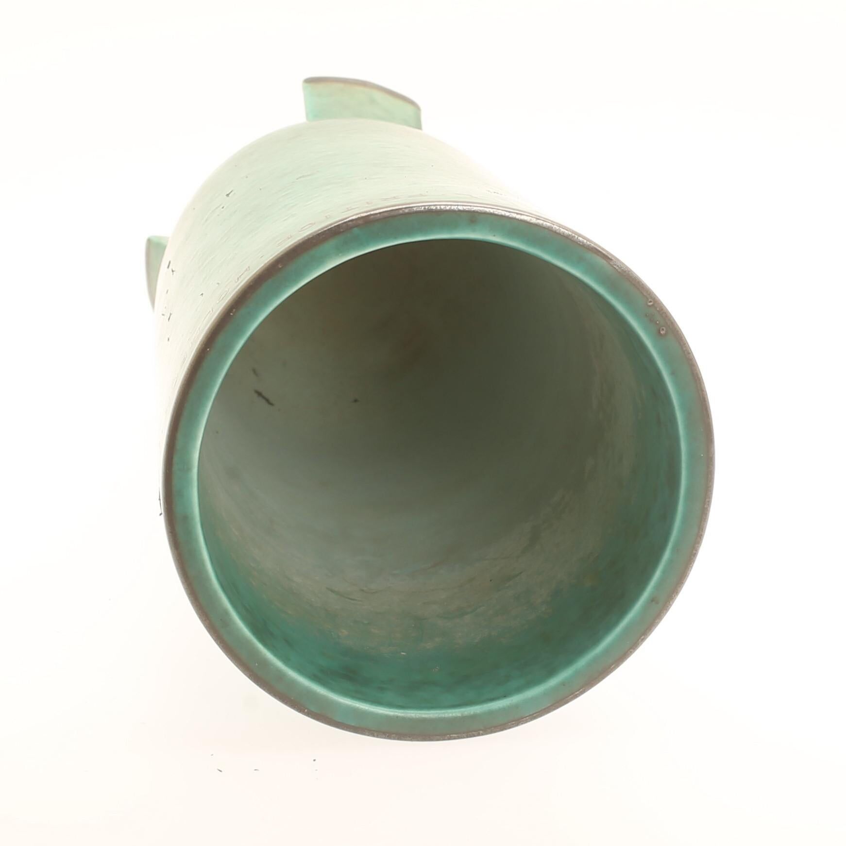 Vase wilhelm kage  "argenta" gustavsberg suède 1950. signé