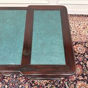 Classic English Desk Green Leather Inlay