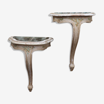 Pair of Louis XV style consoles