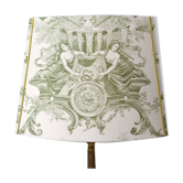 Antique Jouy fabric lampshade