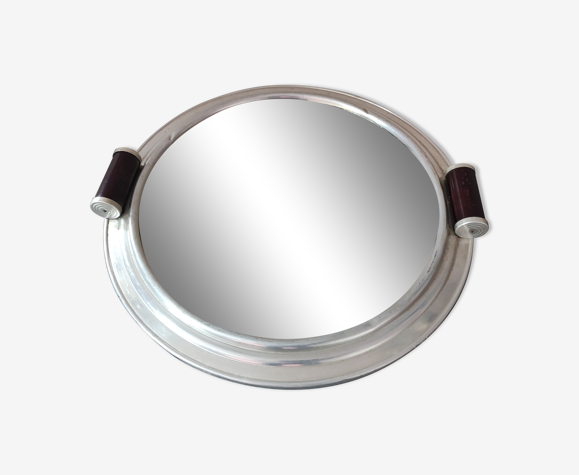 Plateau miroir vintage moderniste style art déco