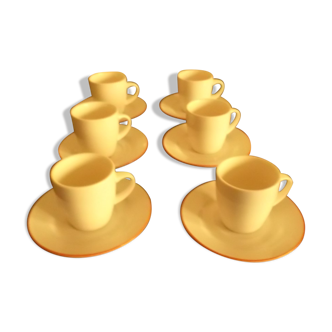 Serie de 6 tasses & sous tasses