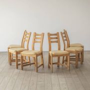 Chaises de salle à manger en pin Findahls Møbelfabrik (ensemble de six)