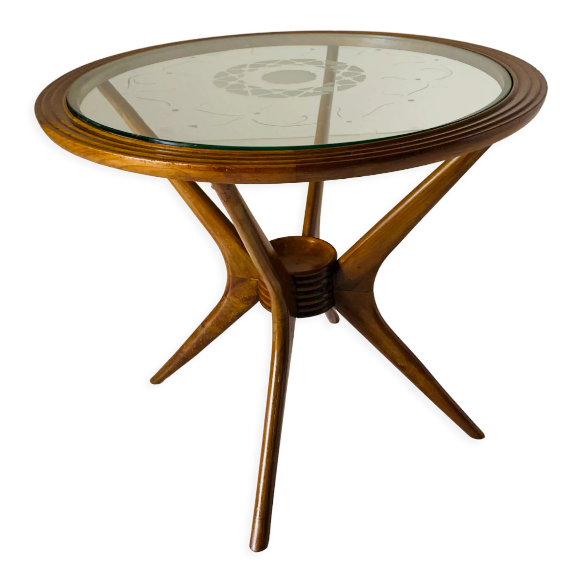 Spider coffee table, Paolo Buffa for Brugnoli, Italy 1950s