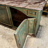Buffet de chasse de style Louis XIV à double évolution en bois peint