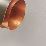 Hanging lamp in copper and black lacquered metal by Bent Karlby for Lyfa