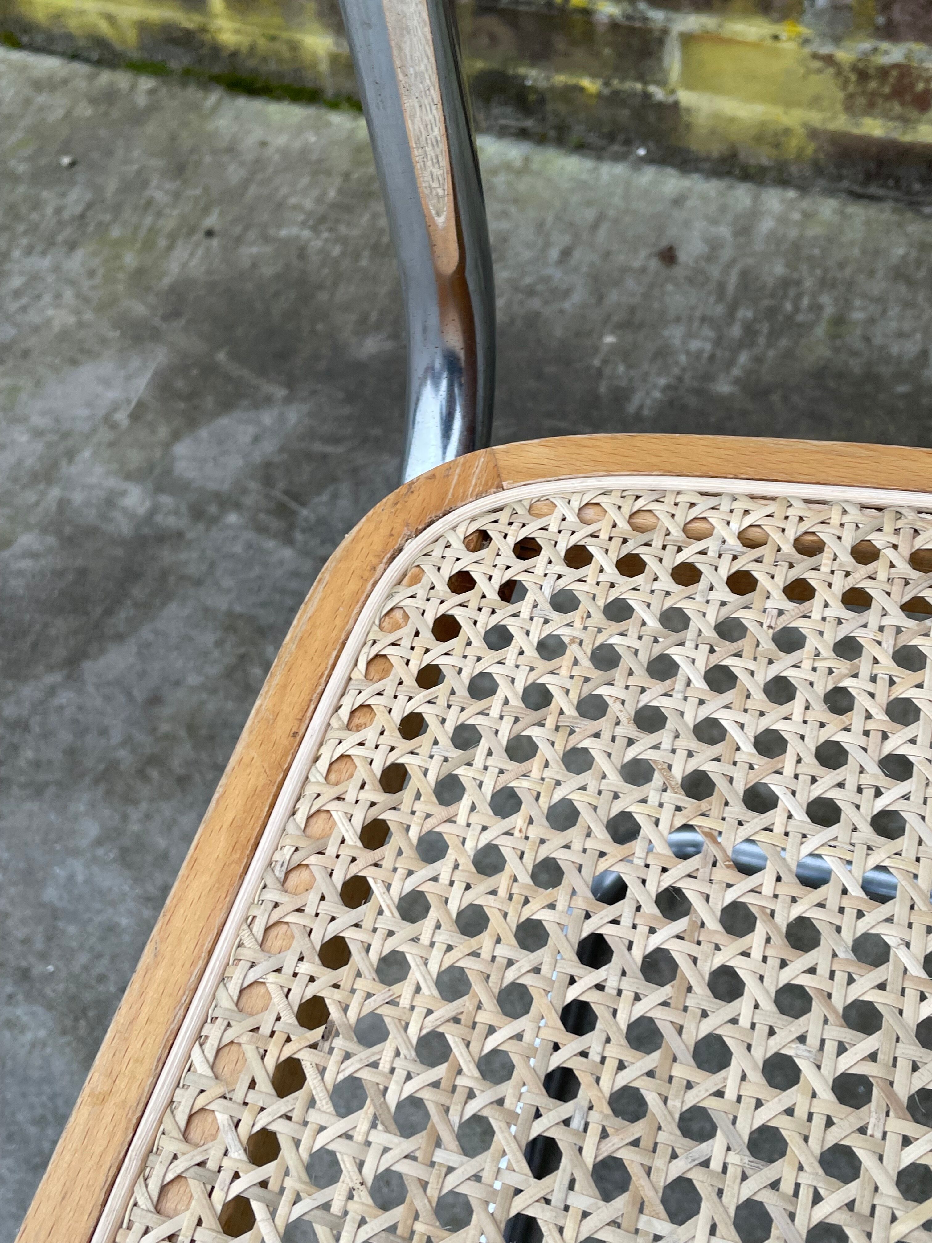 Cesca design chair model b32 in chrome