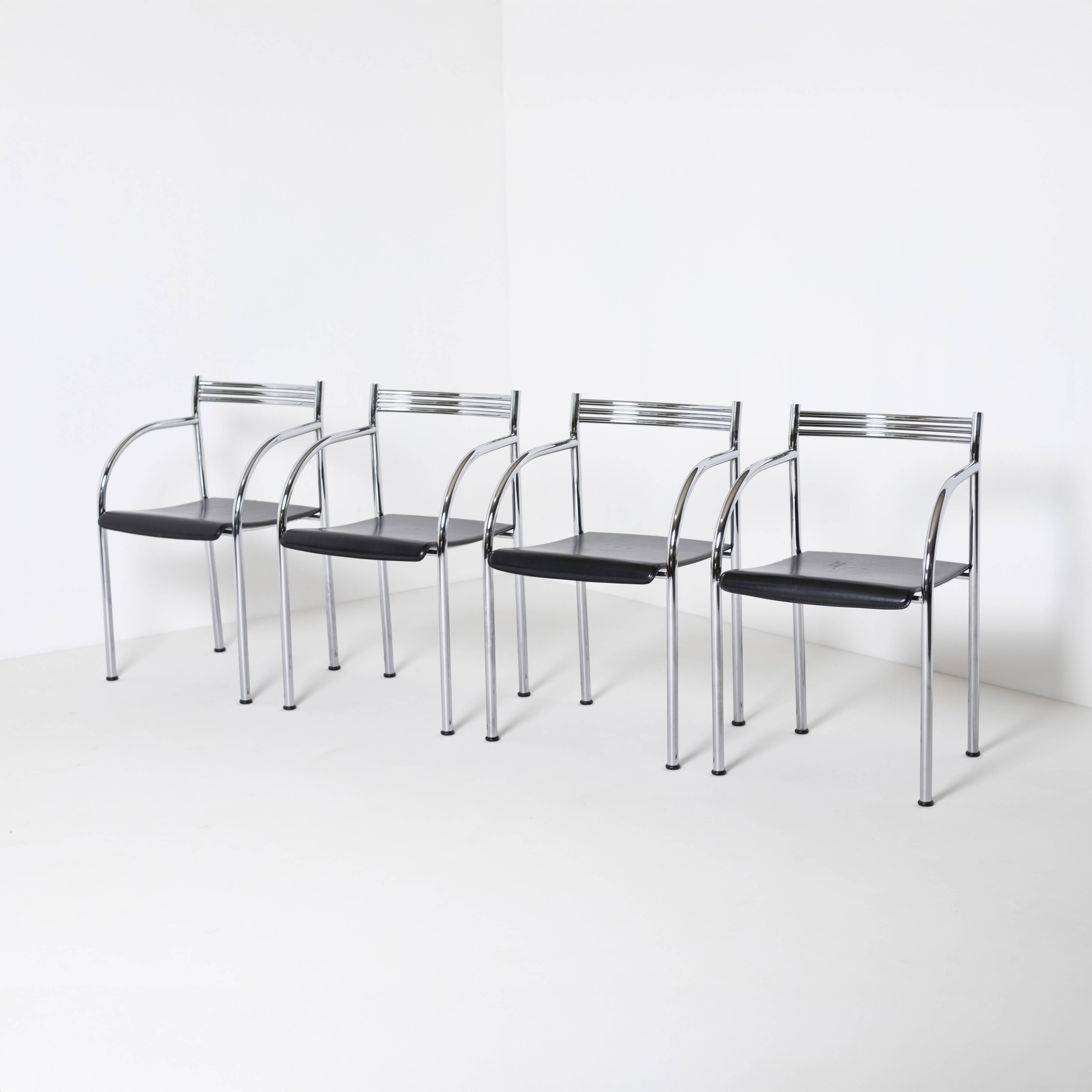 Set of 4 Francesca Spanish dining chairs by Philippe Starck for Baleri