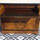 Napoleon III chest of drawers in walnut and burl walnut