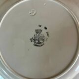 Large round iron earth dish Longwy Brest