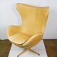 Egg chair in leather by Arne Jacobsen for Fritz Hansen Limited anniversary edition