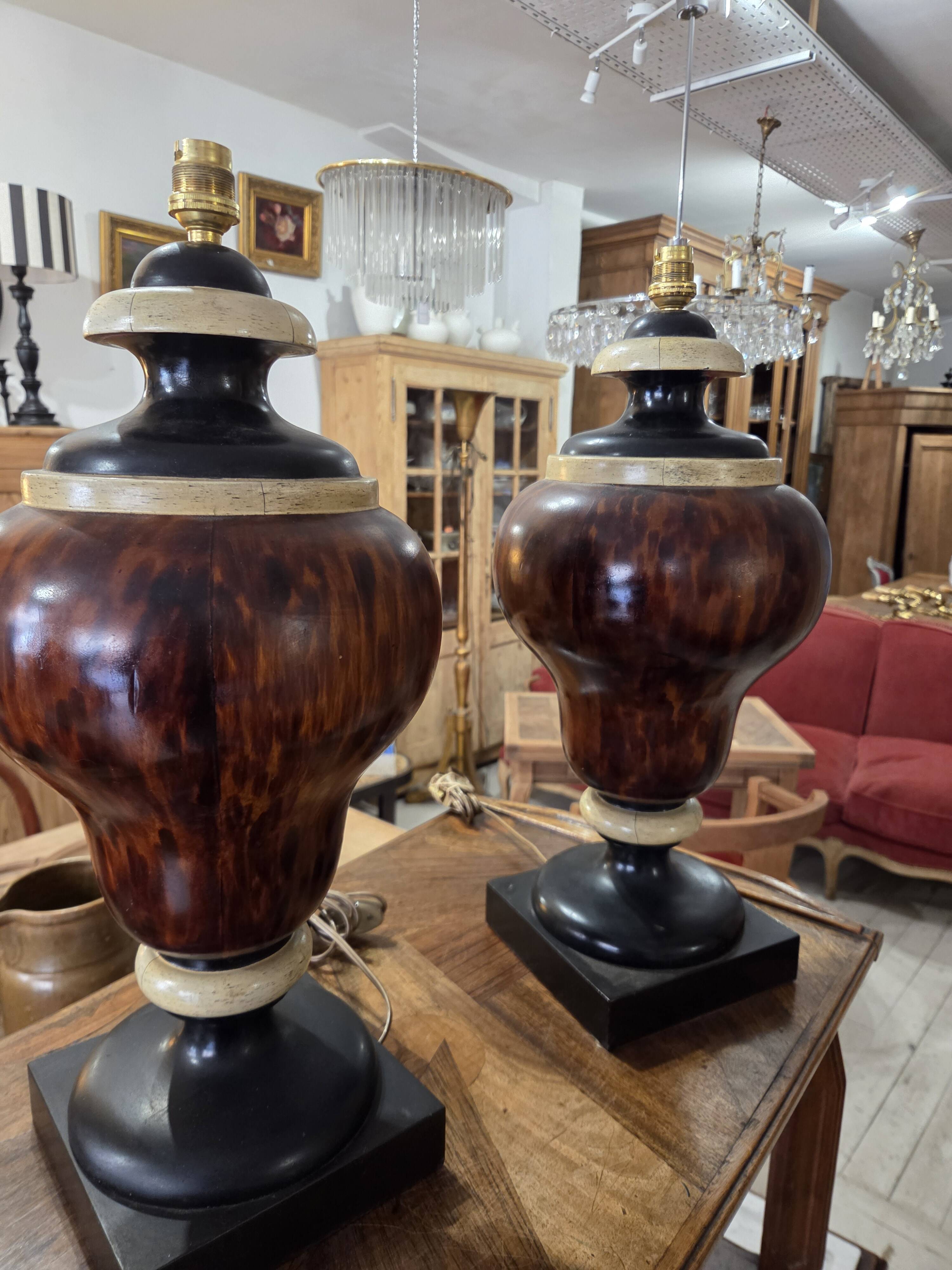 wooden medical lamps